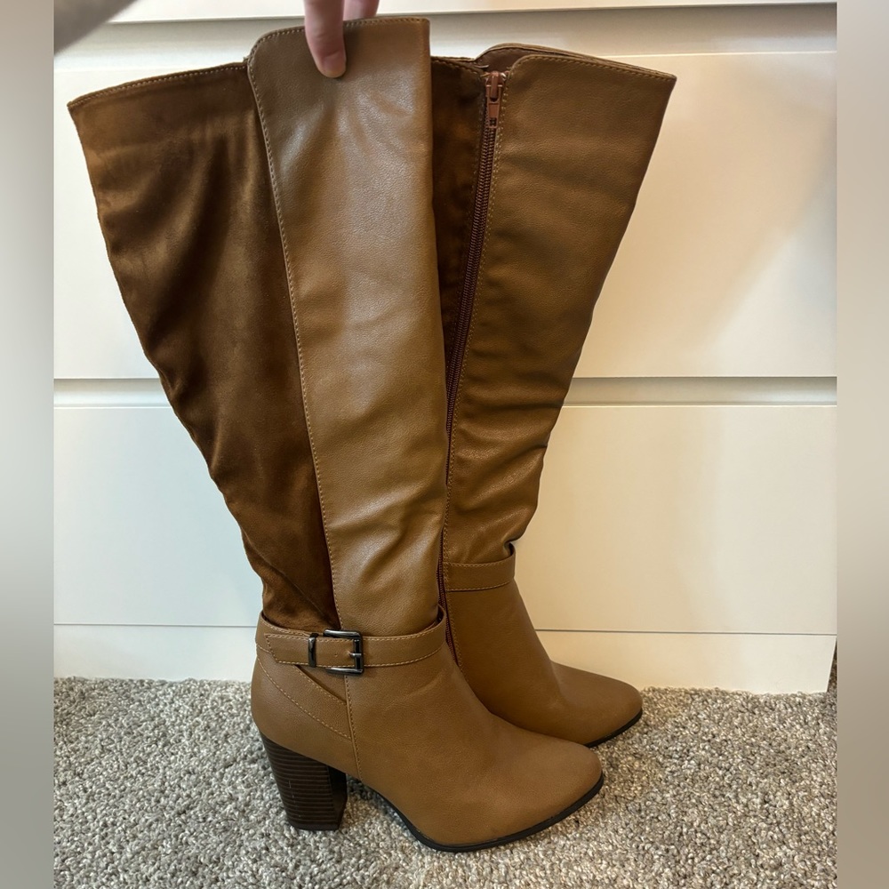 Knee high boots (brown)